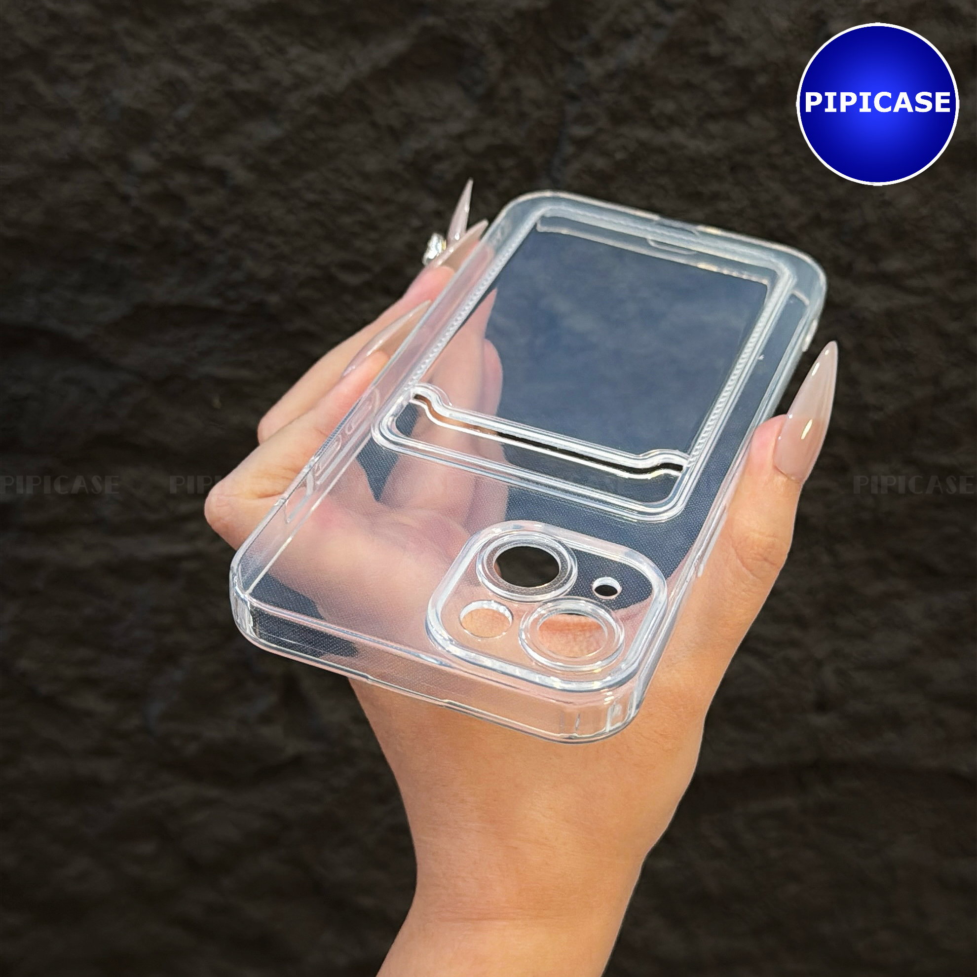 Ốp Lưng iPhone 14 - Ốp Thẻ - Trong Suốt_thumbnail_19