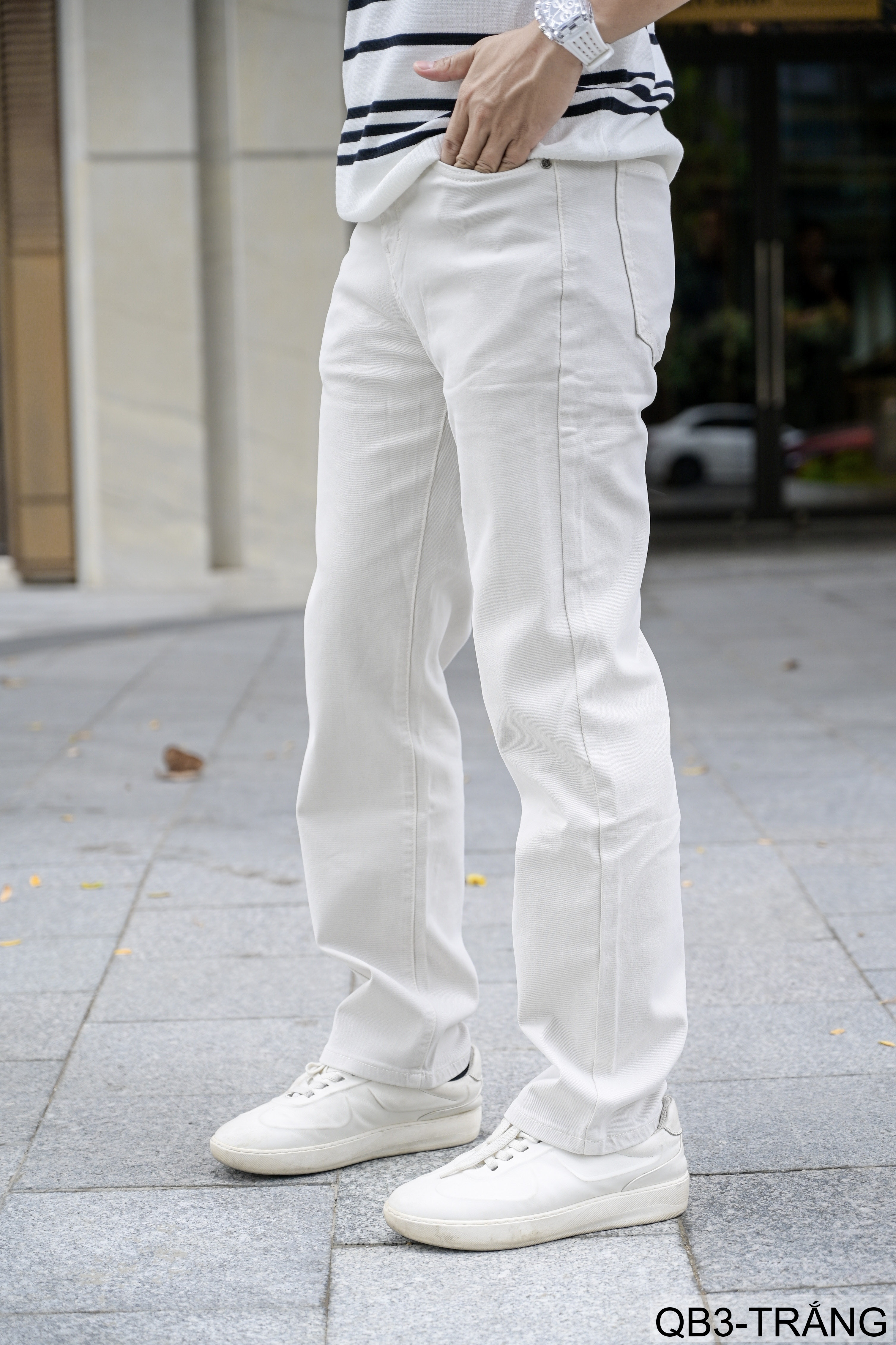 QB3 - Quần jeans nam ống rộng trắng phong cách retro Mỹ, chất cotton mềm mại, form suông thoải mái_thumbnail_3