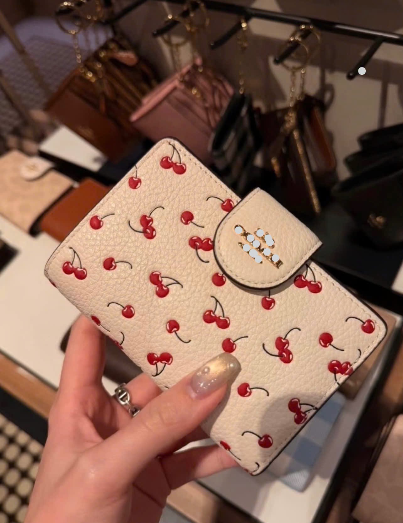 Ví cầm Tay Nữ ngắn Cherry