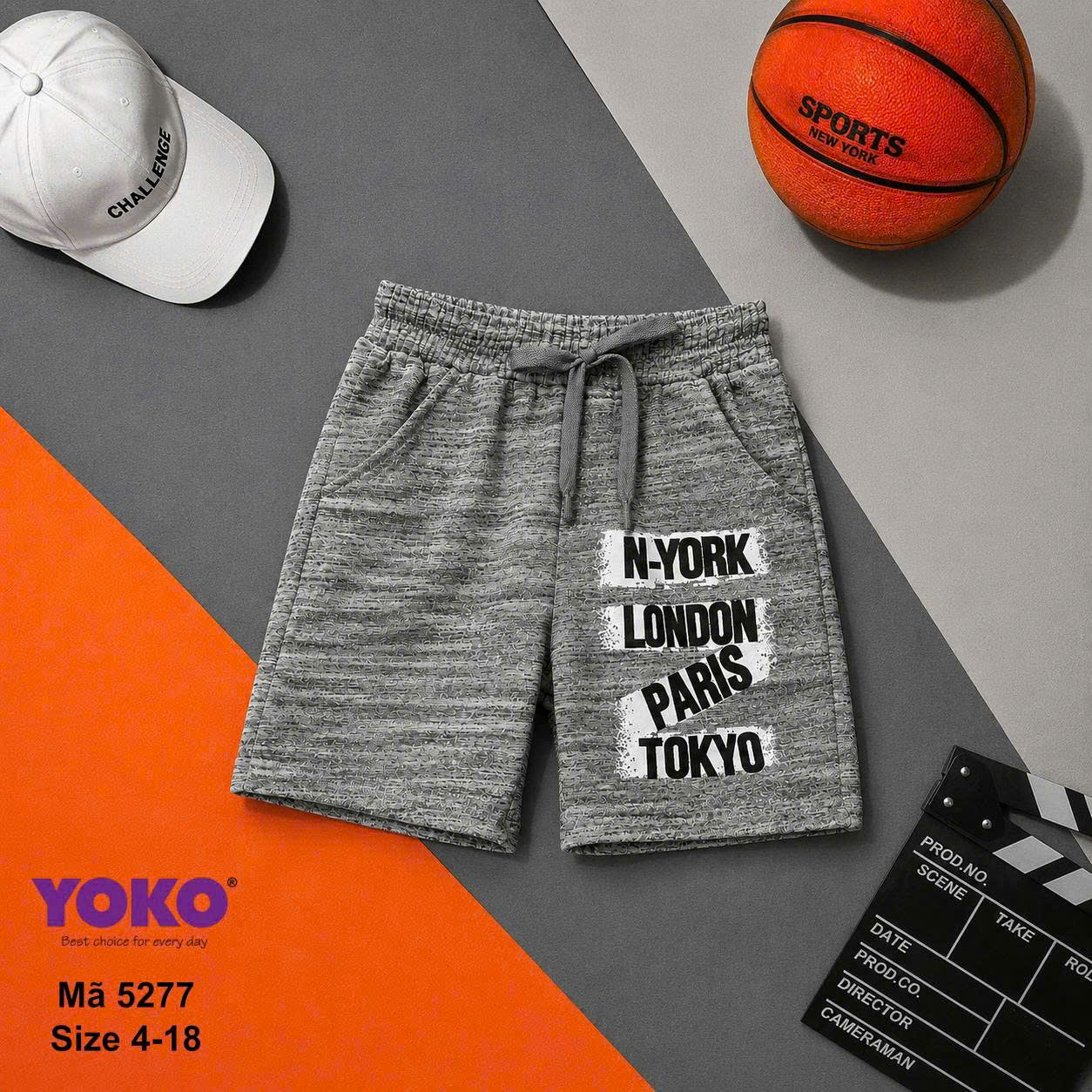 FAKI - QUẦN SHORT BÉ TRAI - F5277