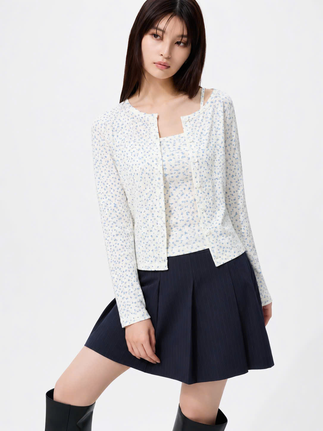 Set cardigan Uni thun mềm mát_thumbnail_3
