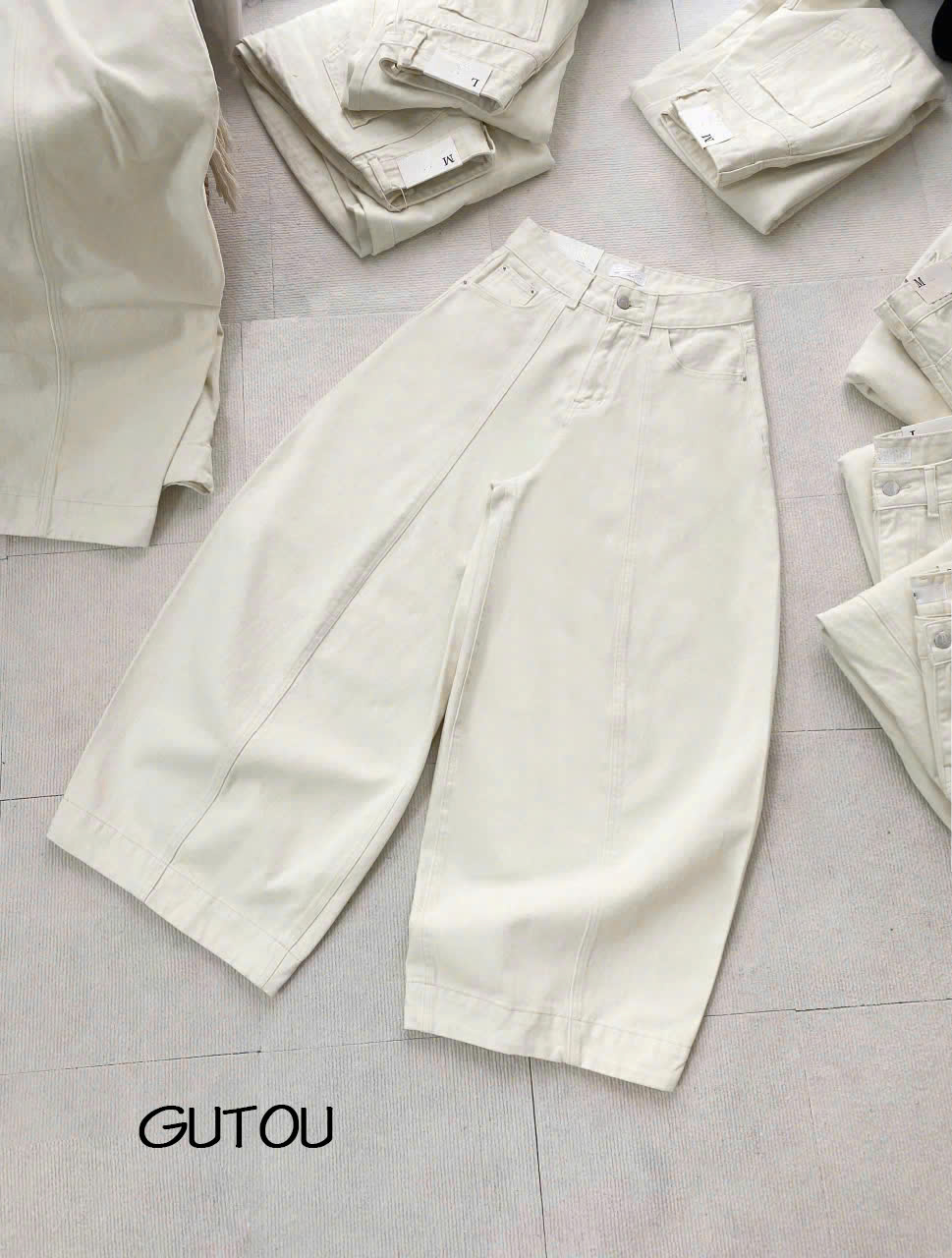 [ GUTOU ] Quần Jean Baggy Ống Rộng Seam Mordern_thumbnail_12