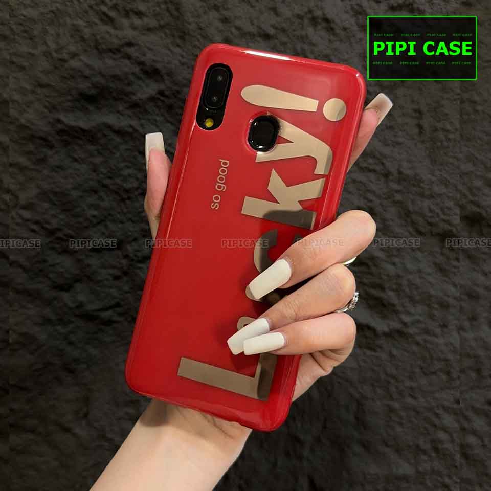 Ốp Lưng Samsung A20 / A30 - Lucky - Đỏ