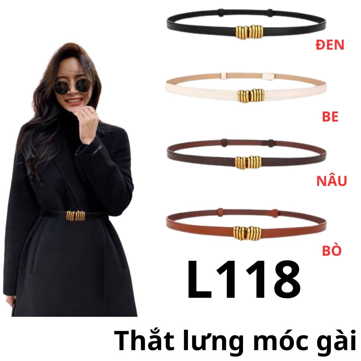 L118 - Thắt lưng móc gài