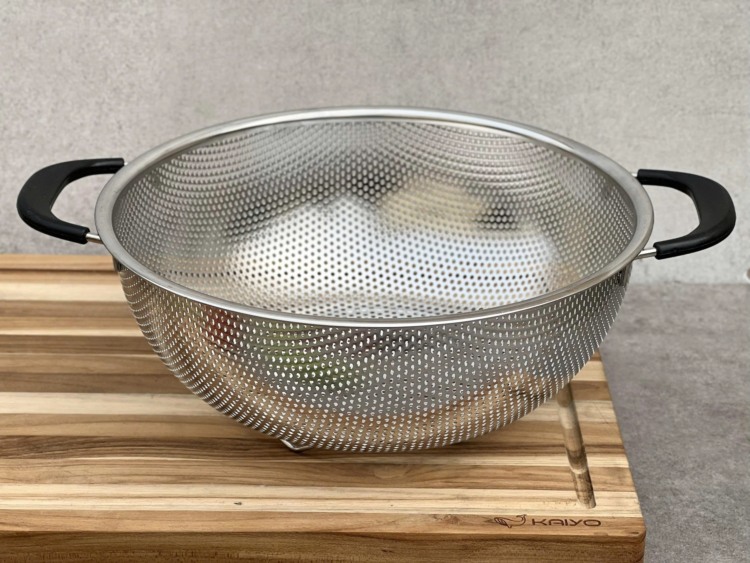RỔ INOX LIỀN KHỐI 2 TAY CẦM CÓ CHÂN KAIYO_thumbnail_9