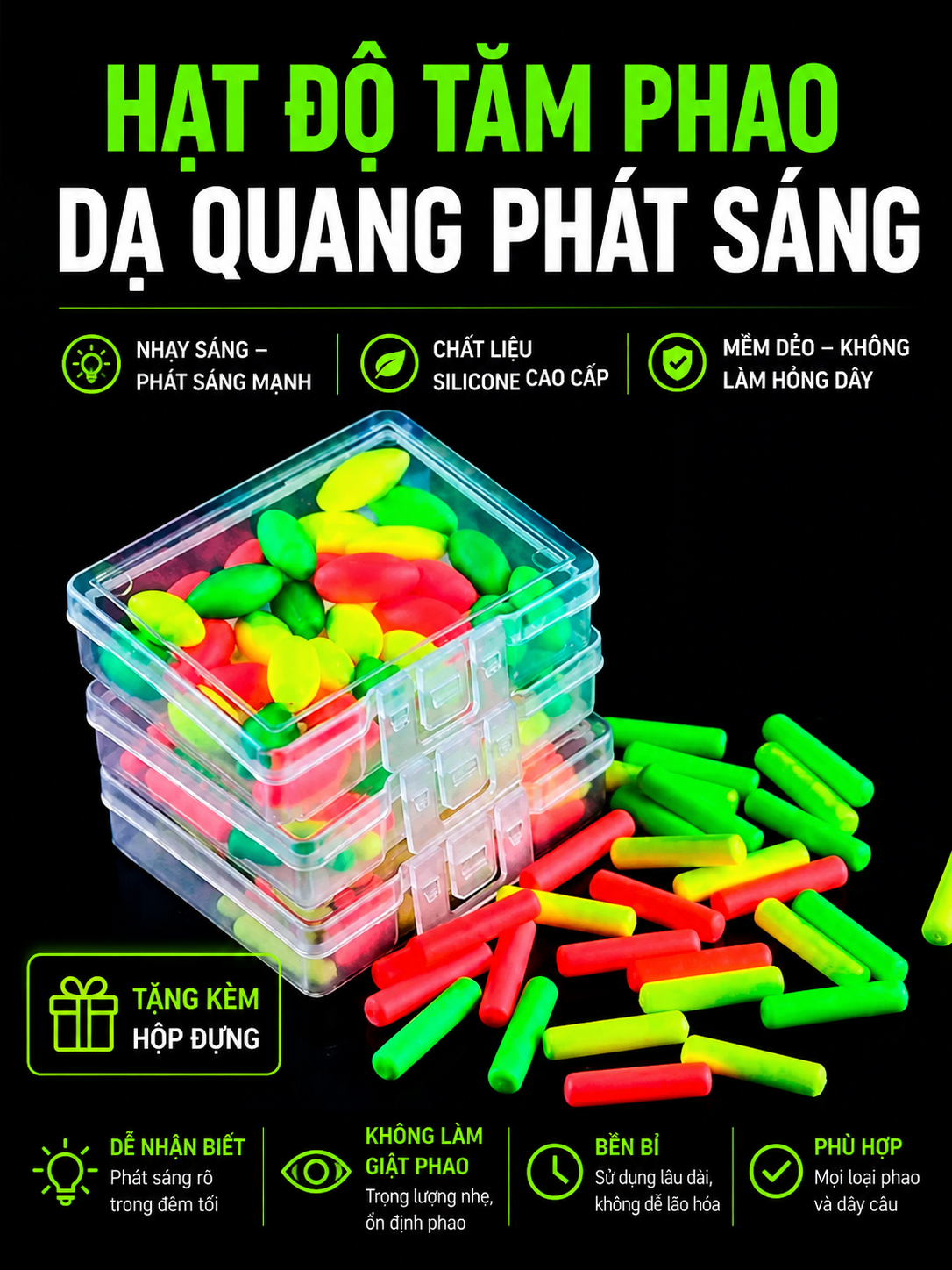Hạt Độ Tăm Phao Dạ Quang Phát Sáng_thumbnail_2