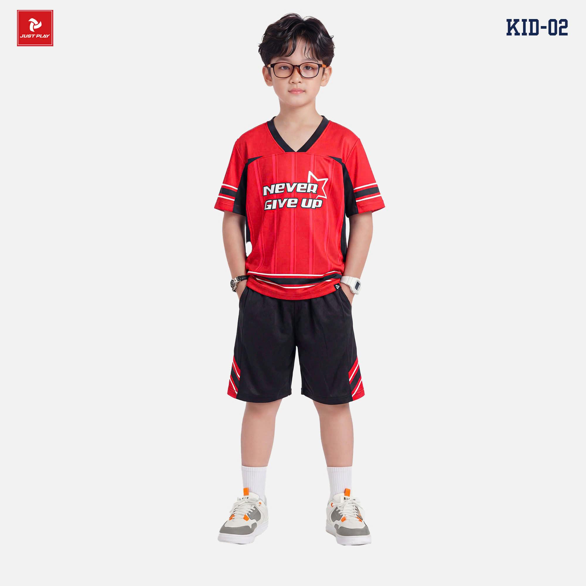 Bộ Thể Thao Trẻ Em Just Play KID02 Thun Mè Cao Cấp Thoáng Khí Thể Thao Đương Đại_thumbnail_6