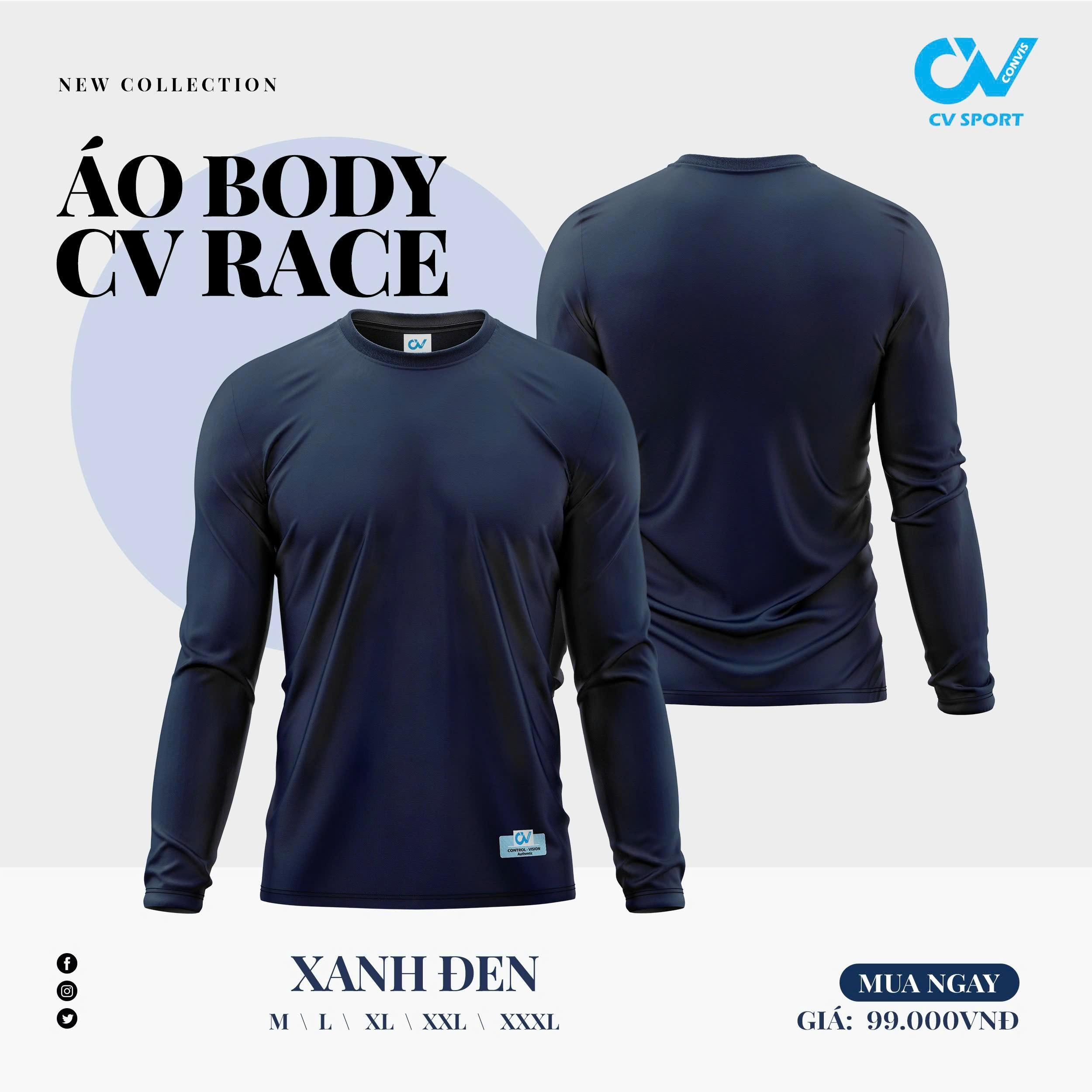 Áo Body CV Tay Dài Áo Lót Giữ Nhiệt Chống Nắng Thun Co Giãn Thoáng Khí Thoát Mồ Hôi_thumbnail_1