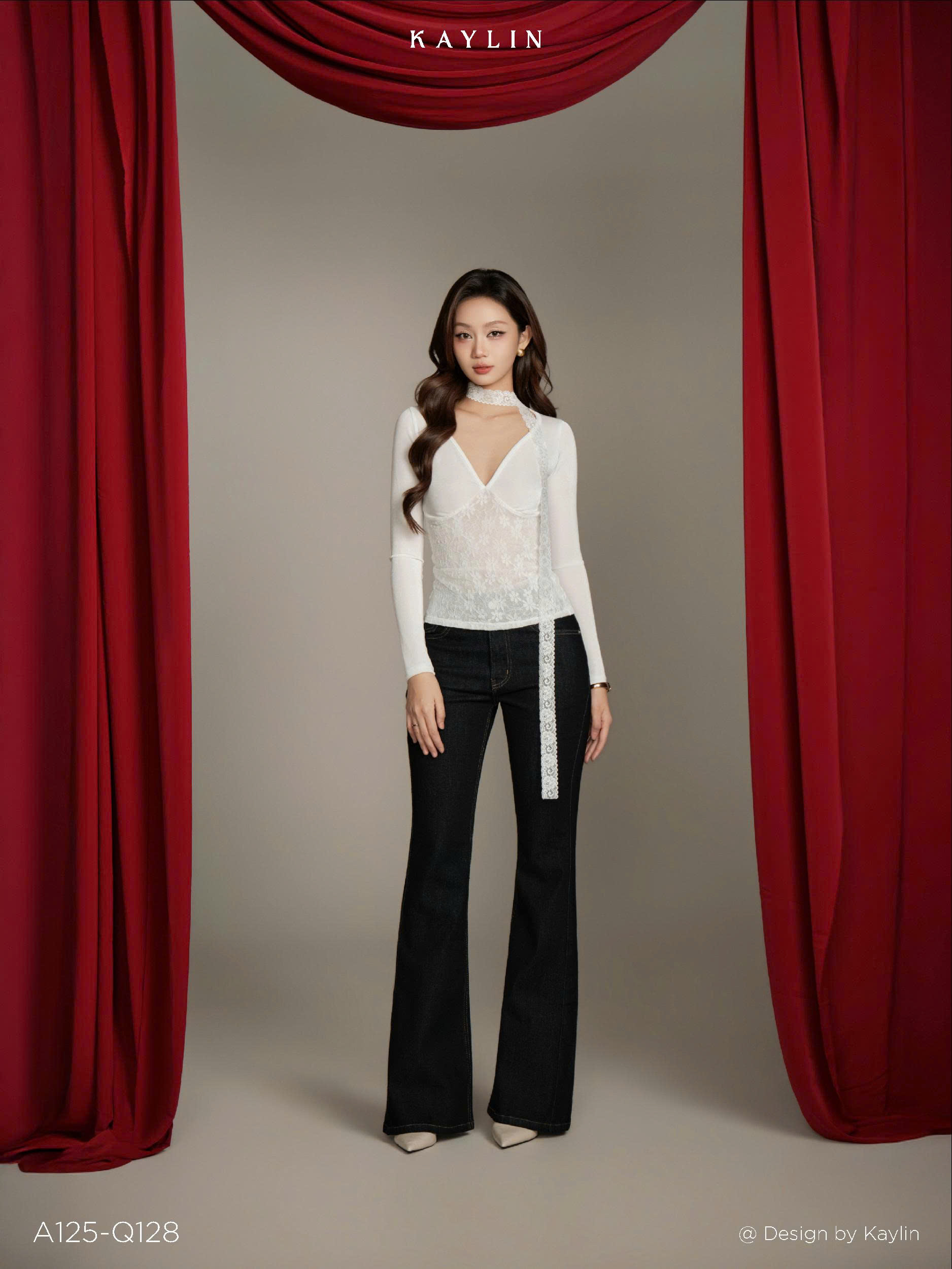 Quần Jean Loe Tôn Dáng KAYLIN CLASSIC FLARED JEANS