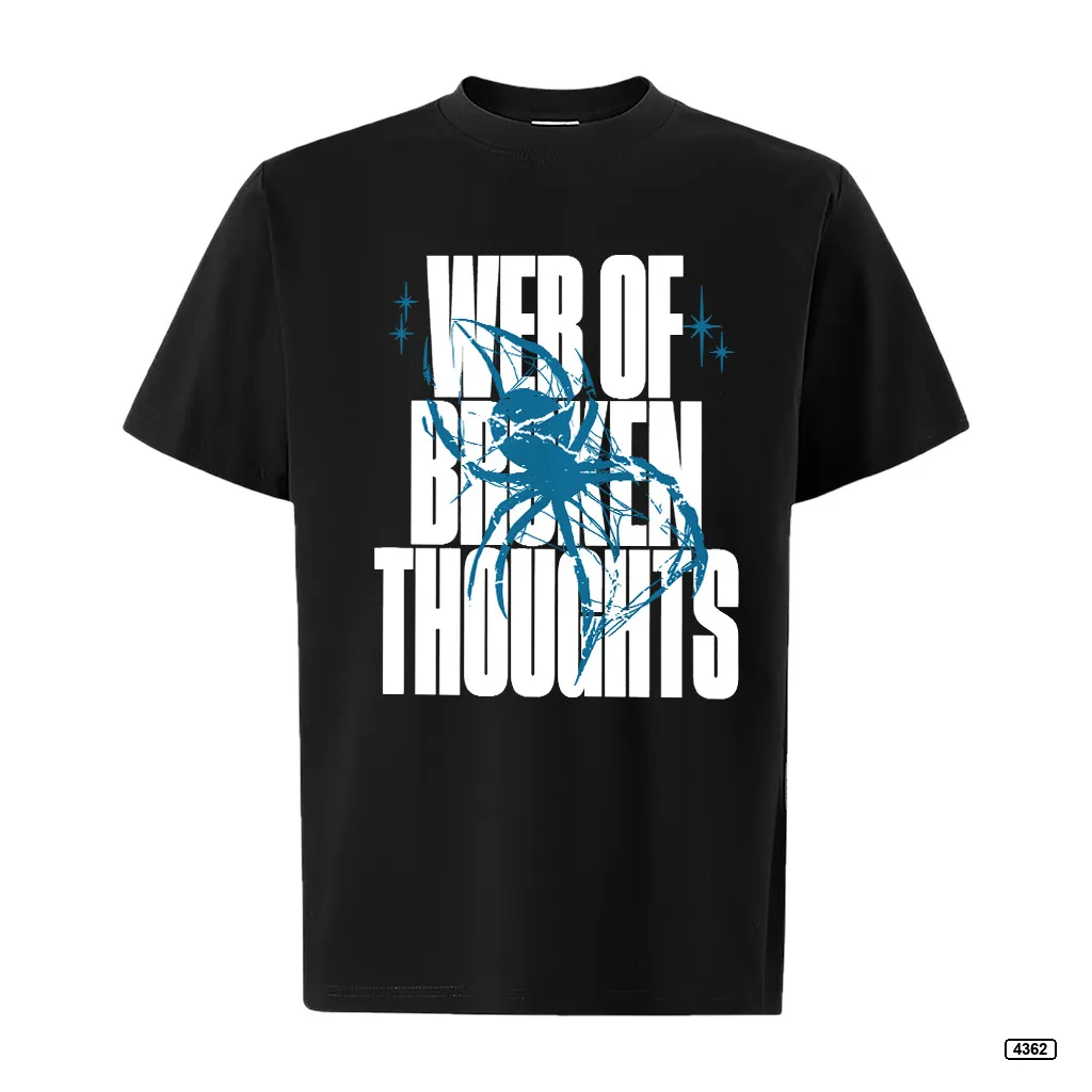 Áo thun nam form rộng Web of Broken Thoughts TeePrint 4362_thumbnail_10