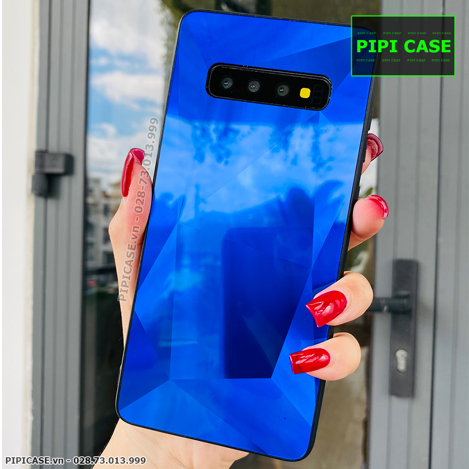 Ốp Lưng Samsung S10 - Kim Cương 6D - Xanh_thumbnail_3