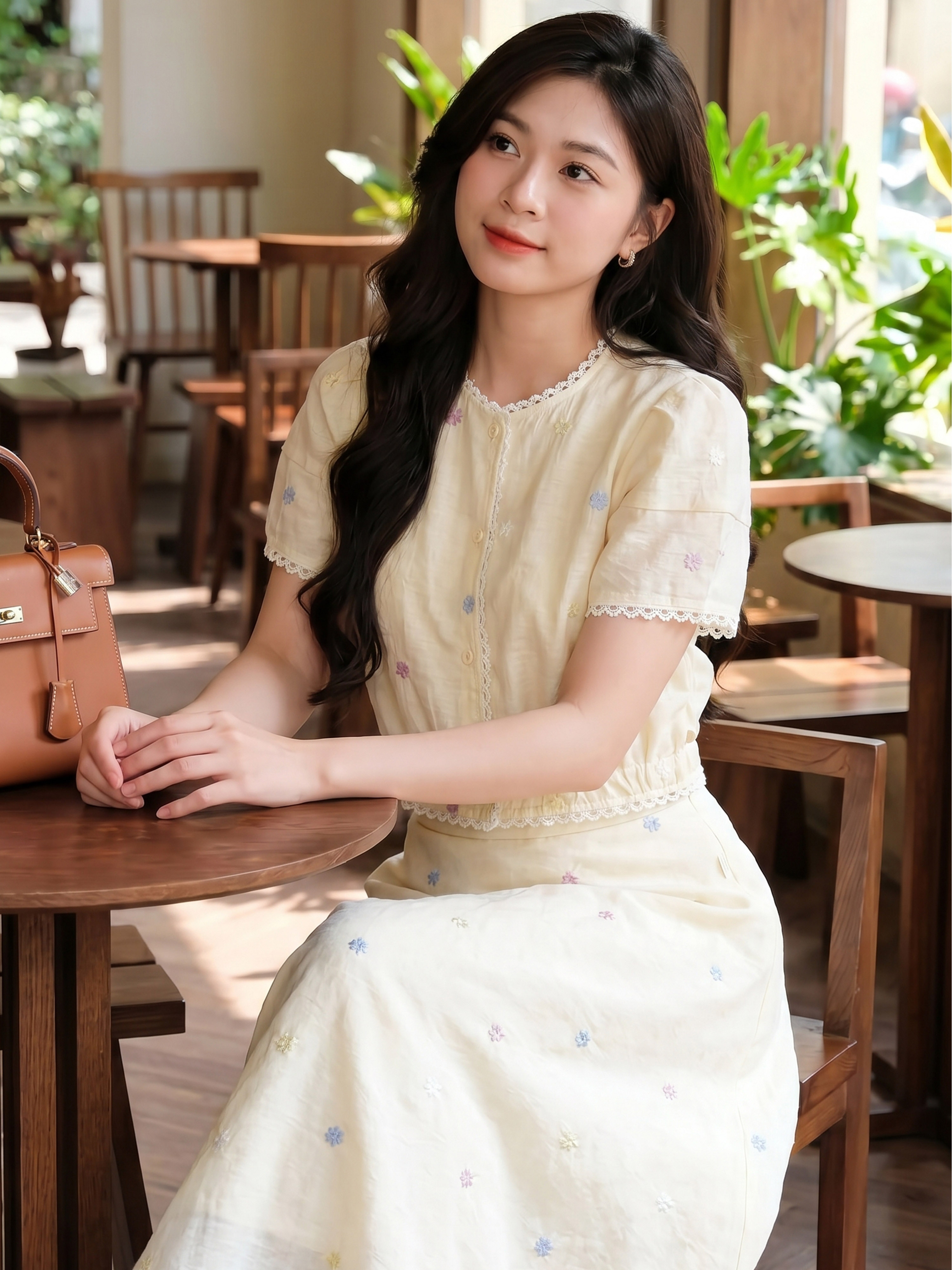 Sét tơ thêu hoa phối ren 605004_thumbnail_7