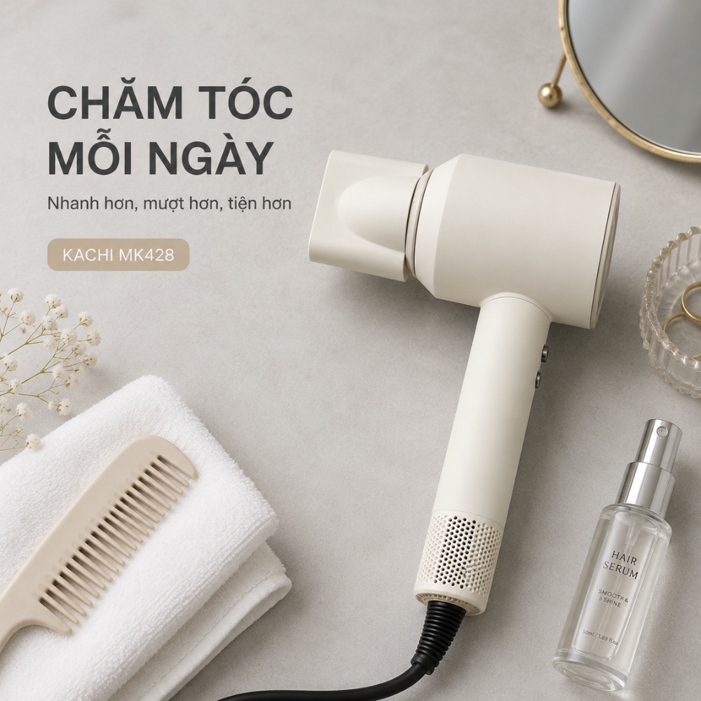 Máy Sấy Tóc Tốc Độ Cao Kachi MK428 ION (110.000 vòng/phút) - Sấy Nhanh, Chăm Sóc Tóc Ion Âm, Kiểm Soát Nhiệt NTC_thumbnail_8