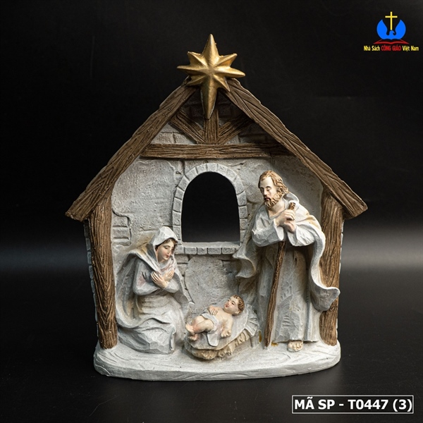Tượng Noel mái nhà Gia Đình Thánh Gia 18cm ✔_thumbnail_2