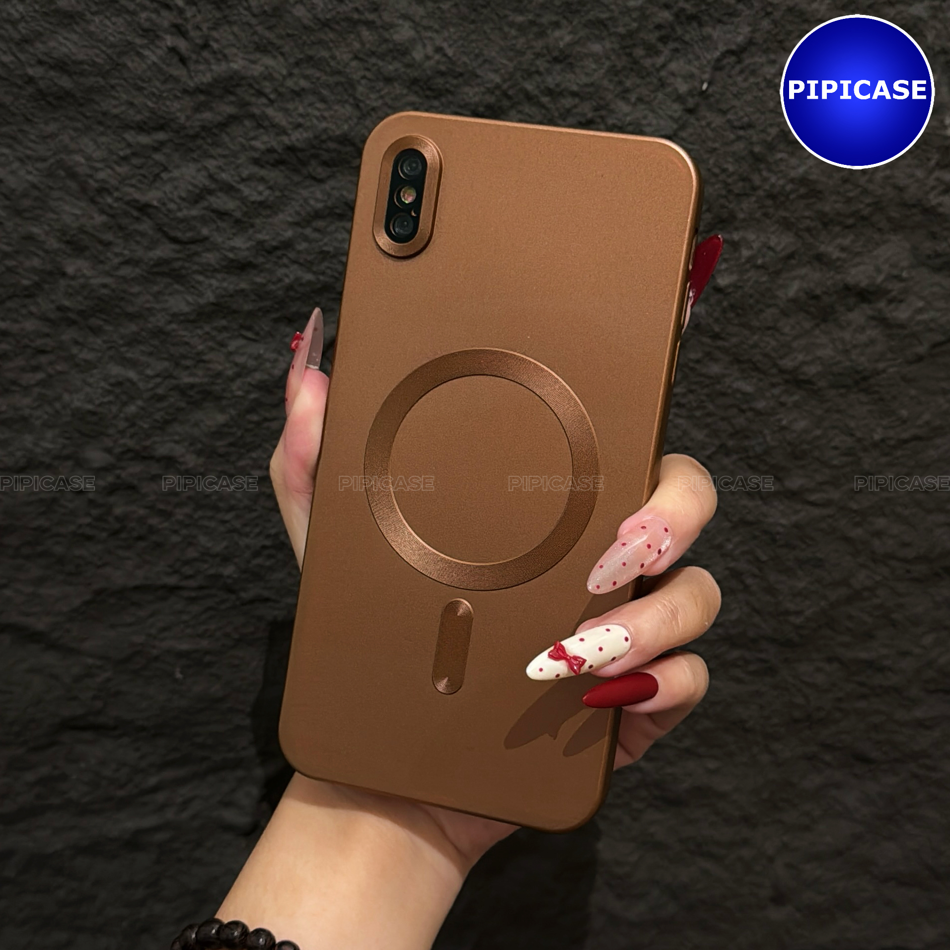 Ốp Lưng iPhone XS Max - Ops - Nâu