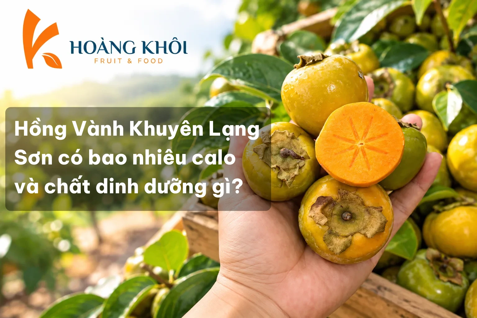 Hồng Vành Khuyên Lạng Sơn có bao nhiêu calo và chất dinh dưỡng gì?