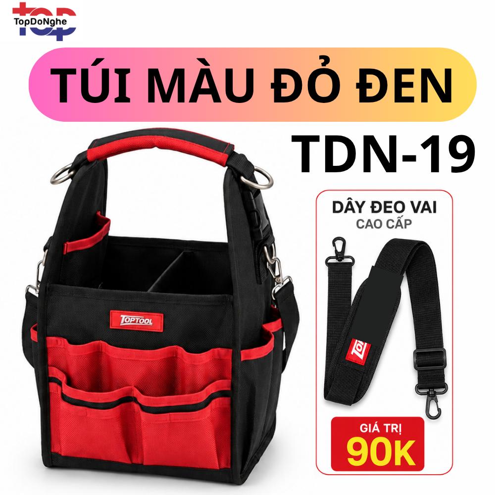 Túi Đựng Đồ Nghề Đeo Vai Top Đồ Nghề TDN-19 Top Tool Vải Oxford 1680D, Túi Dụng Cụ Thợ Điện Đeo Vai Nhiều Ngăn_thumbnail_1