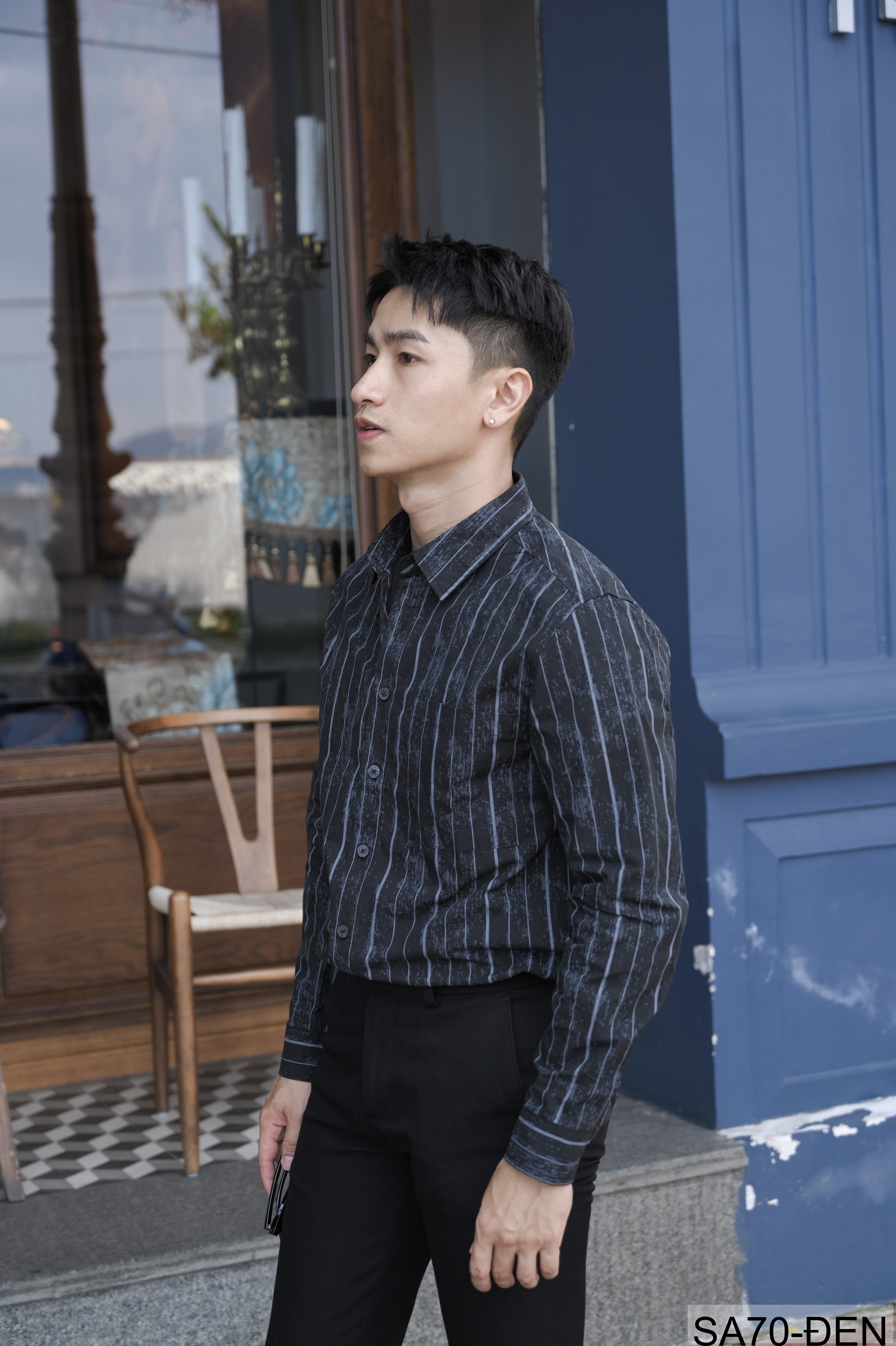 SA70 - Áo sơ mi nam kẻ sọc phong cách Nhật Bản, chất cotton mềm, dáng rộng thoải mái_thumbnail_10