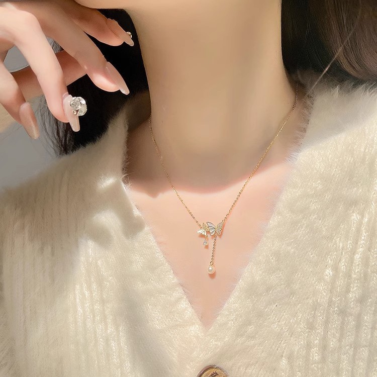Dây Chuyền Hồ Điệp Bạc S925 Đính Đá Quý Zircon Sáng Lấp Lánh HTT196_thumbnail_2