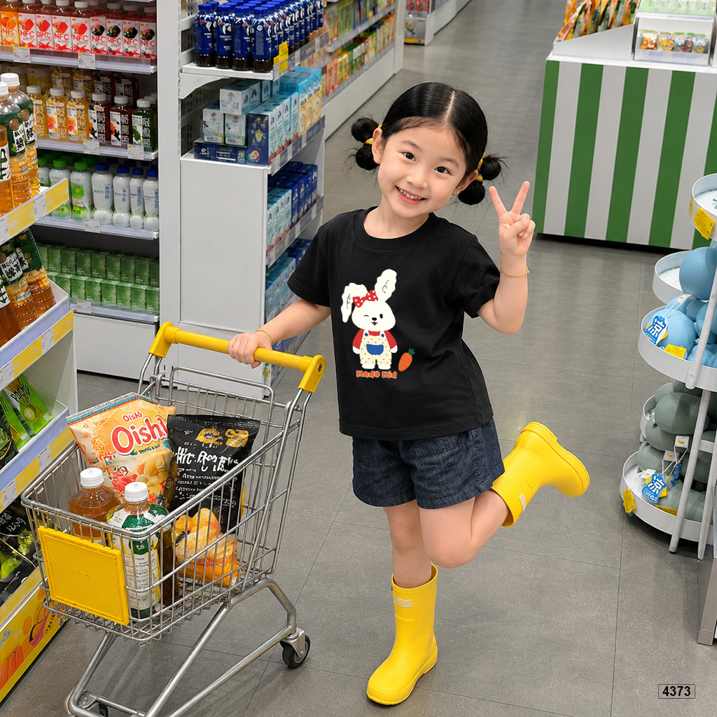 Áo thun bé gái little bunny form rộng Kado 4373_thumbnail_2