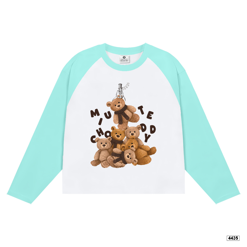 Áo thun tay dài form boxy hội gấu bông Miucho 4435_thumbnail_8