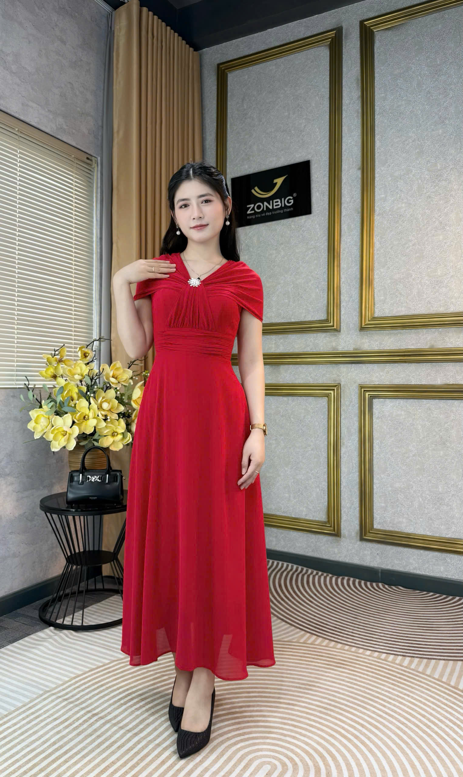 Đầm xòe - Y2187 - Thương hiệu ZONBIG