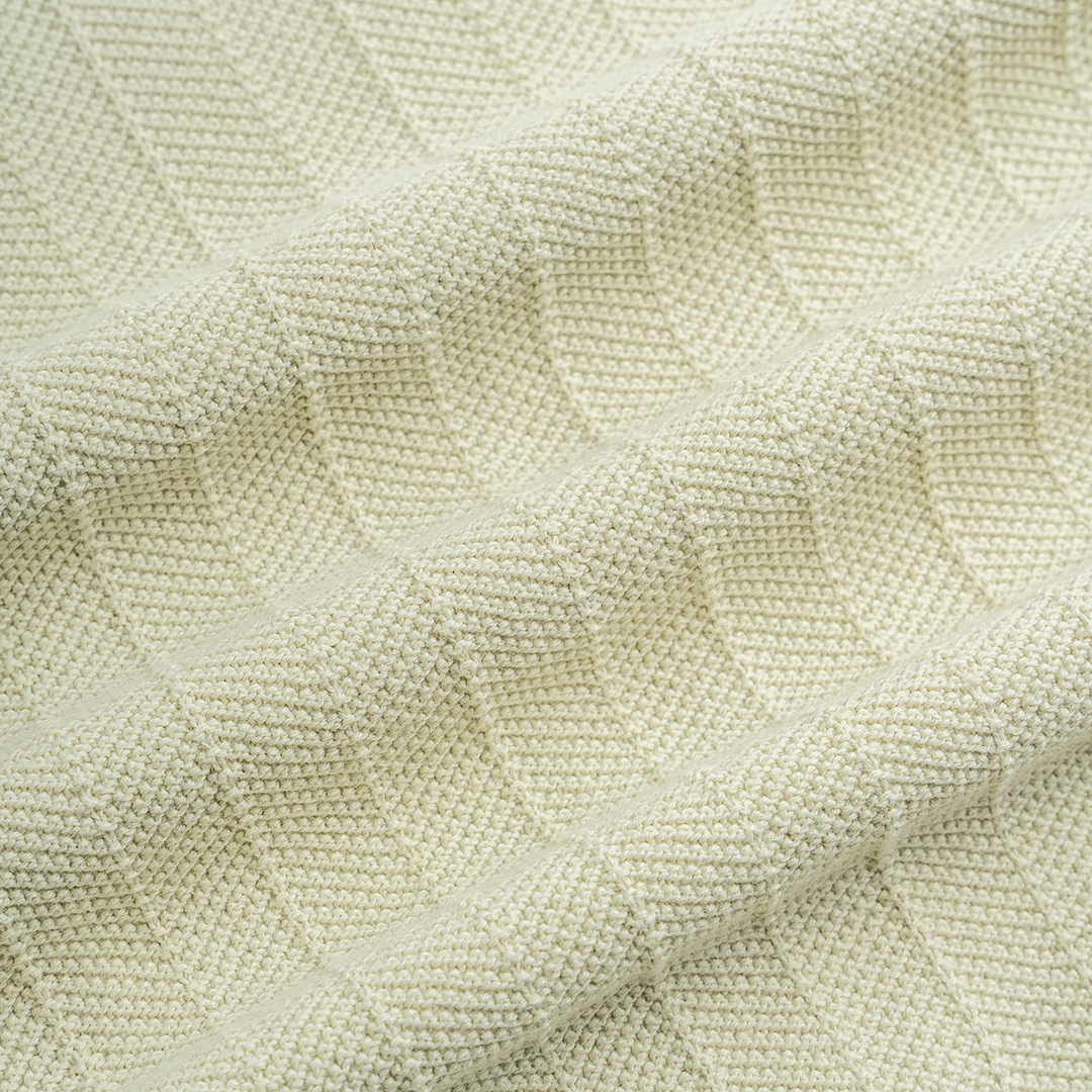 Polo Dệt Kim Herringbone Phối Viền Cổ_thumbnail_4