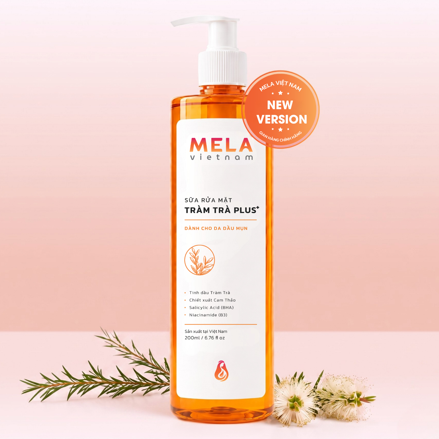 Sữa Rửa Mặt Tràm Trà Plus +