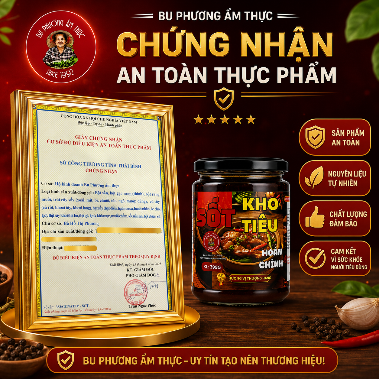 Sốt Kho Tiêu Bu Phương 399G – Kho Thịt, Cá, Sườn Đậm Đà - BP48_thumbnail_1