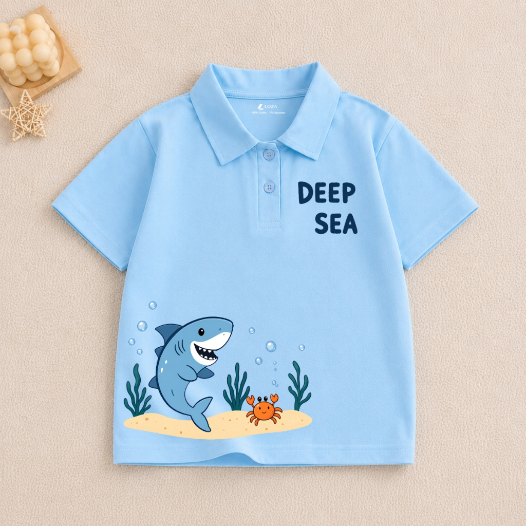Áo polo bé trai in nhiều hình nhiều mẫu dễ mặc  - Áo thun có cổ cho bé Loza Kids PL004_thumbnail_6