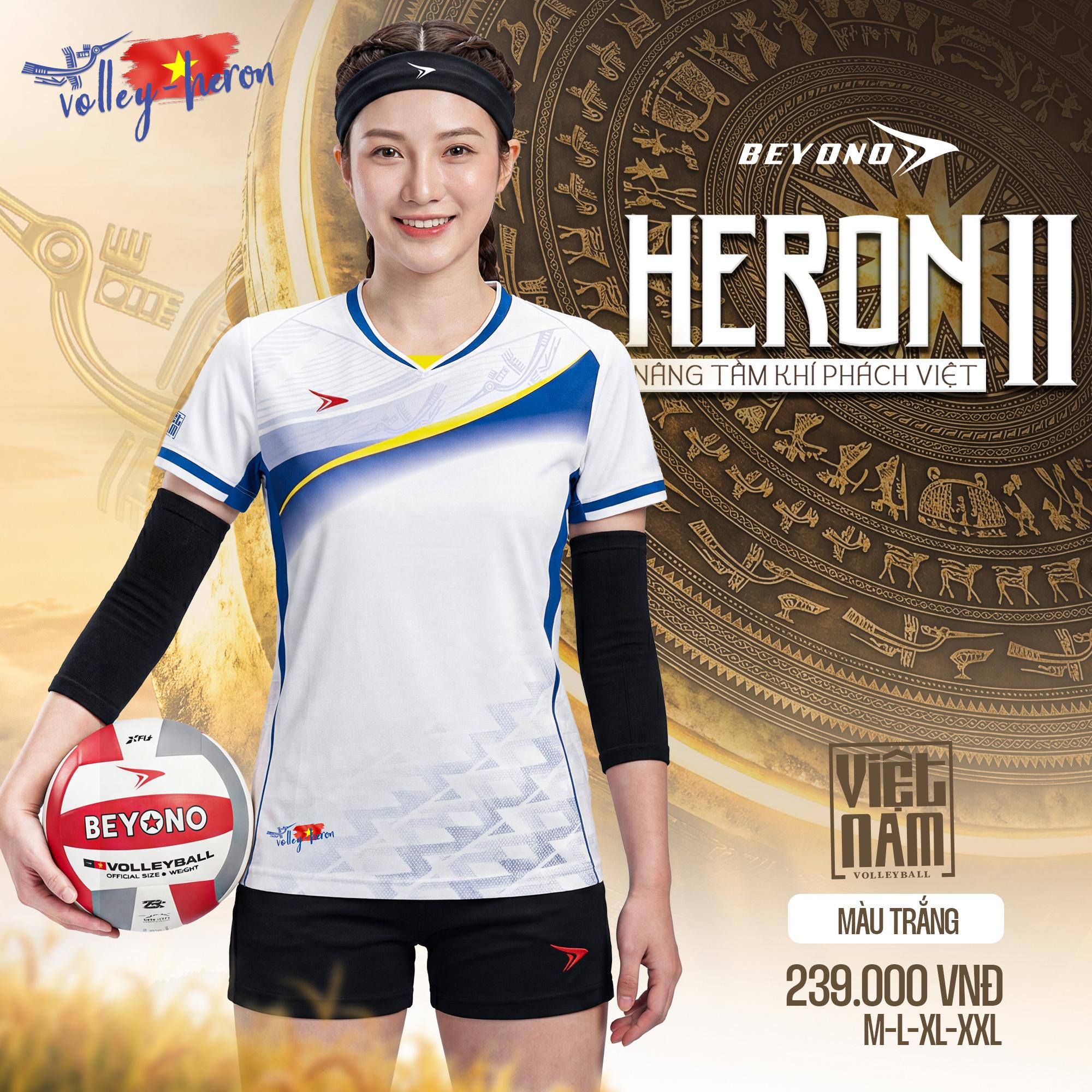 BST Quần Áo Bóng Chuyền Beyono Heron II Thun Mè Cao Cấp Thoáng Mát Thể Thao Đương Đại_thumbnail_6