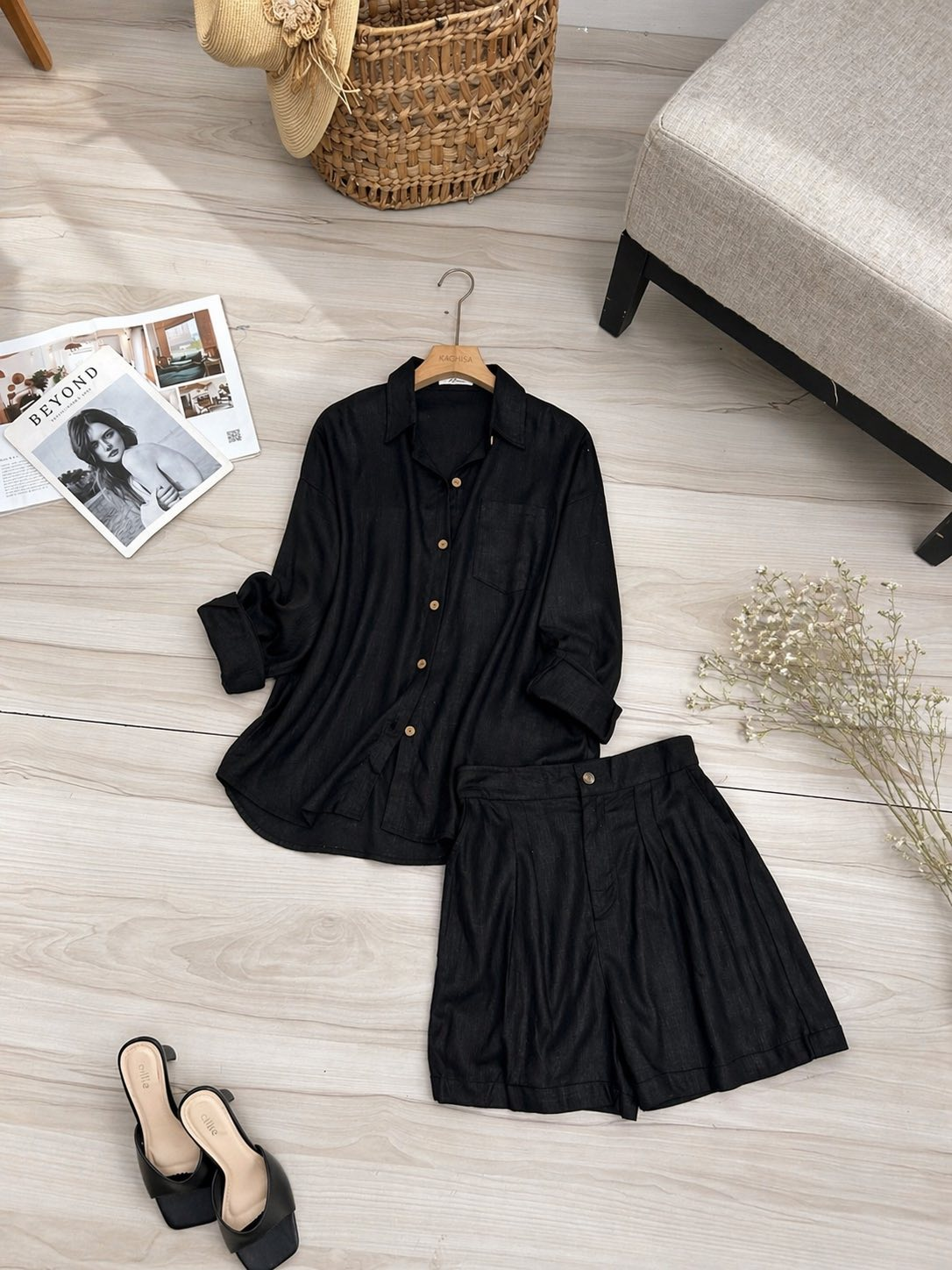 Set đùi linen áo sơ mi tay dài_thumbnail_3