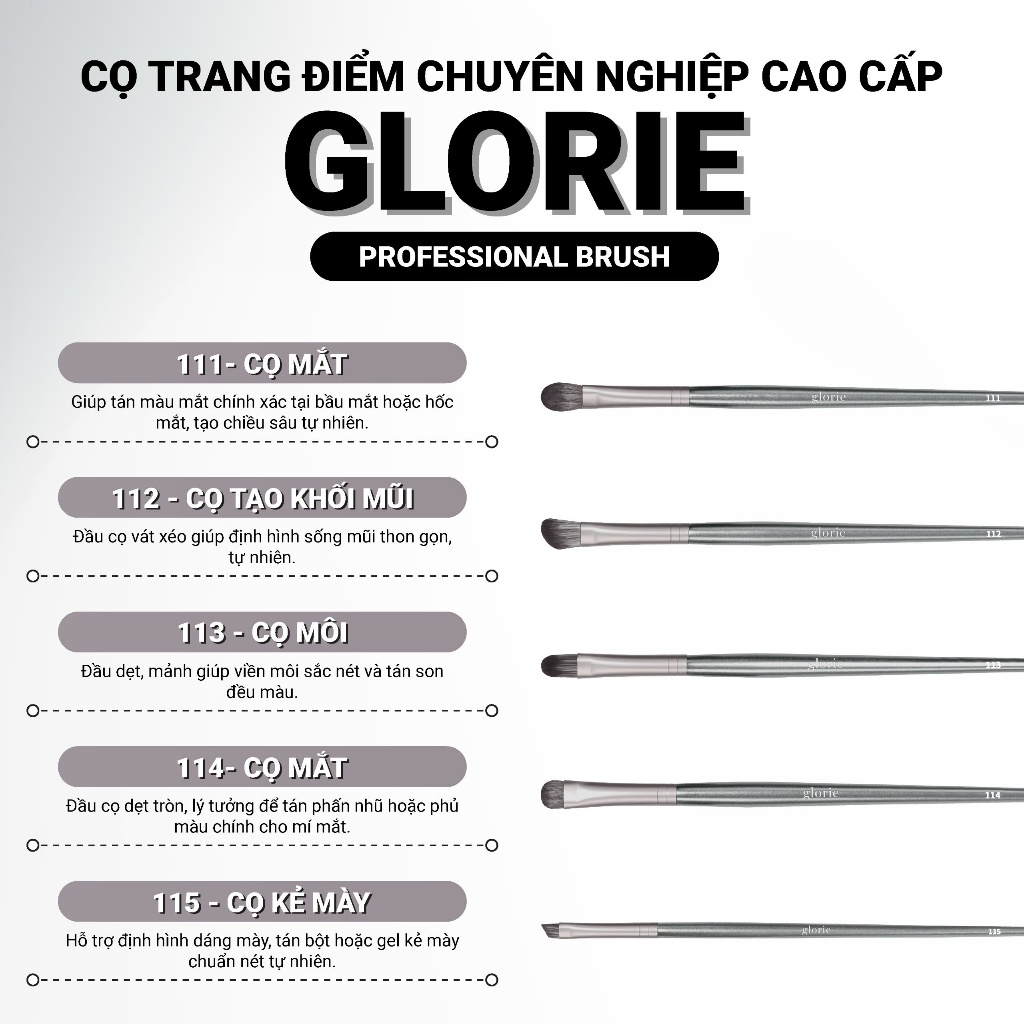 [GLORIE] Cọ trang điểm chuyên nghiệp cao cấp Glorie Professional Brush_thumbnail_3