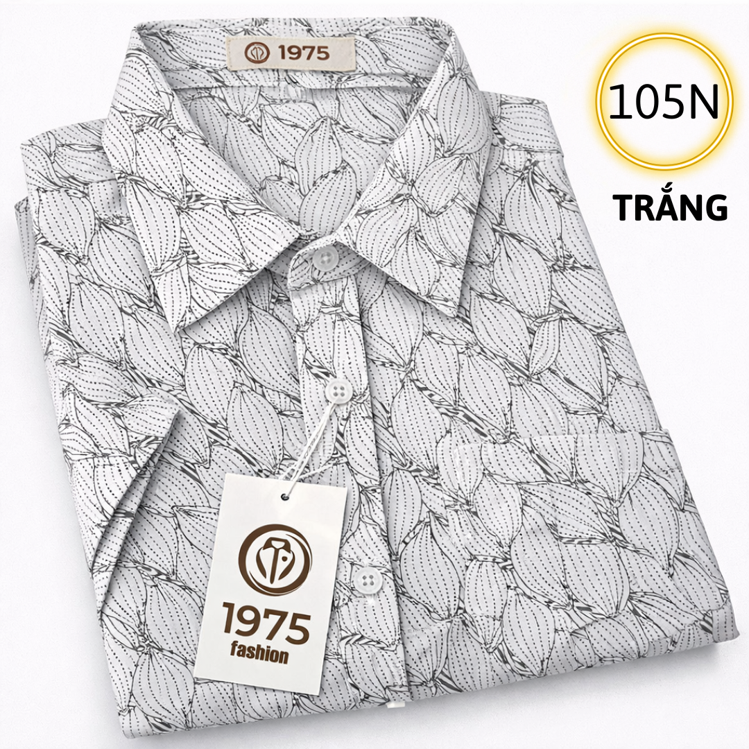 Áo sơ mi 105N - LÁ TRẮNG