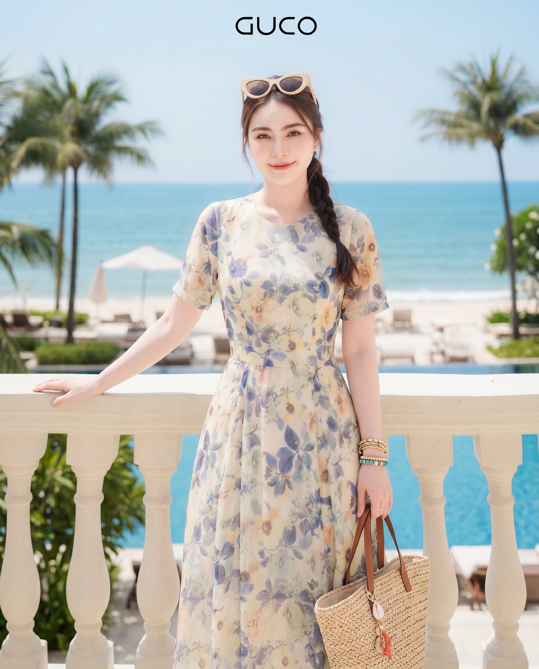 GUCO Đầm Hoa Pastel Thanh Khiết_thumbnail_2