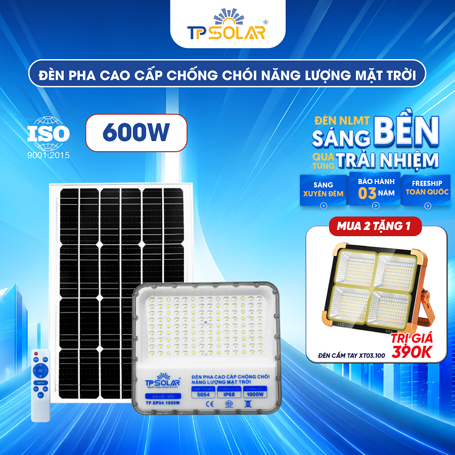 Đèn pha cao cấp chống chói năng lượng mặt trời TP SOLAR DP04