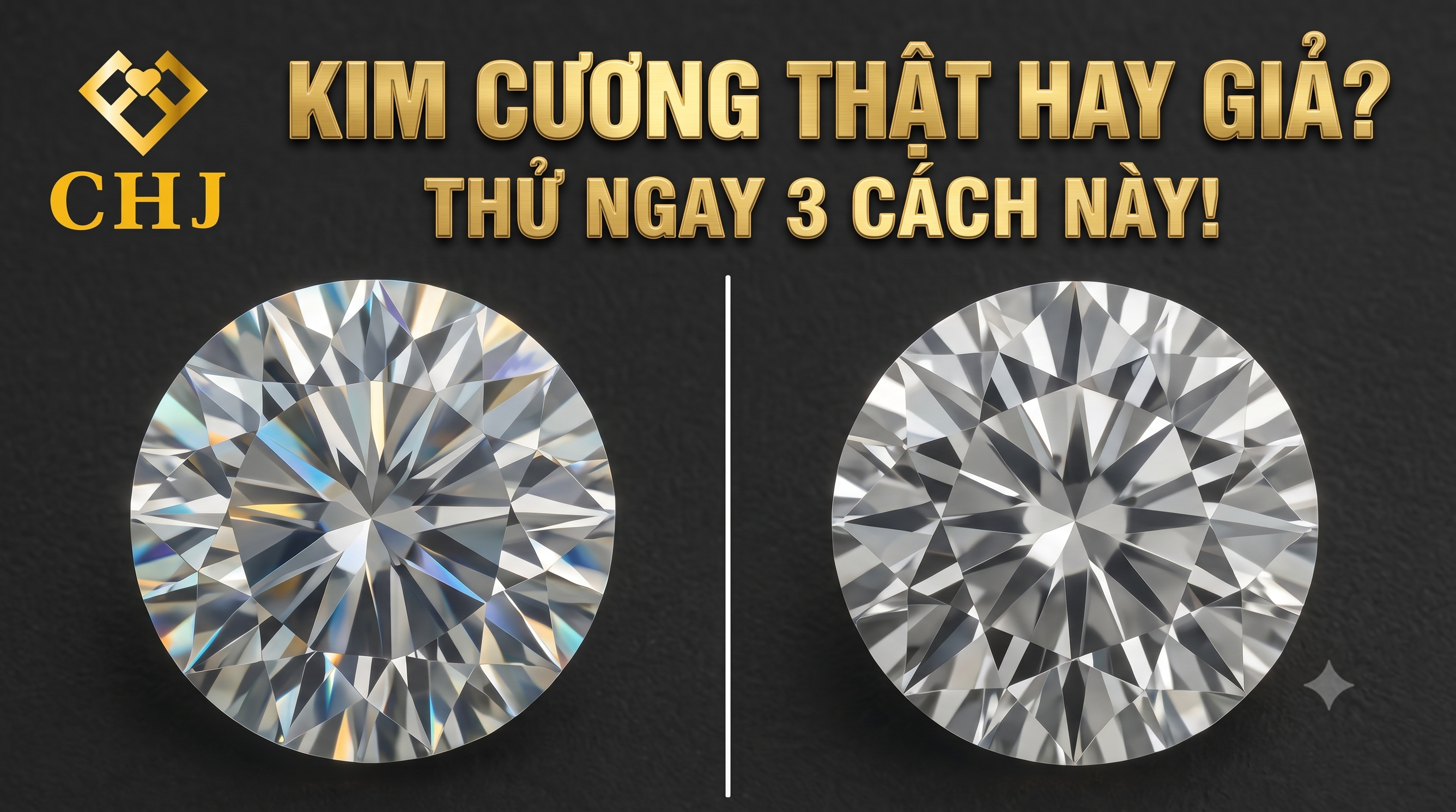 30 Giây Phân Biệt Kim Cương Thật Giả Ngay Tại Nhà (Không Cần Máy Móc)