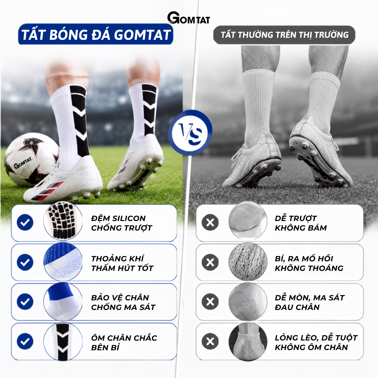 Combo tất thể thao nam đá bóng GOMTAT, chất liệu cotton, silicon chống trượt - TIA-DB-506_thumbnail_5