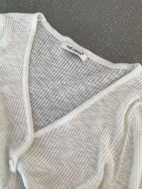 Lucas - Áo khoác len cardigan basic vải xước cài 5 cúc_thumbnail_9