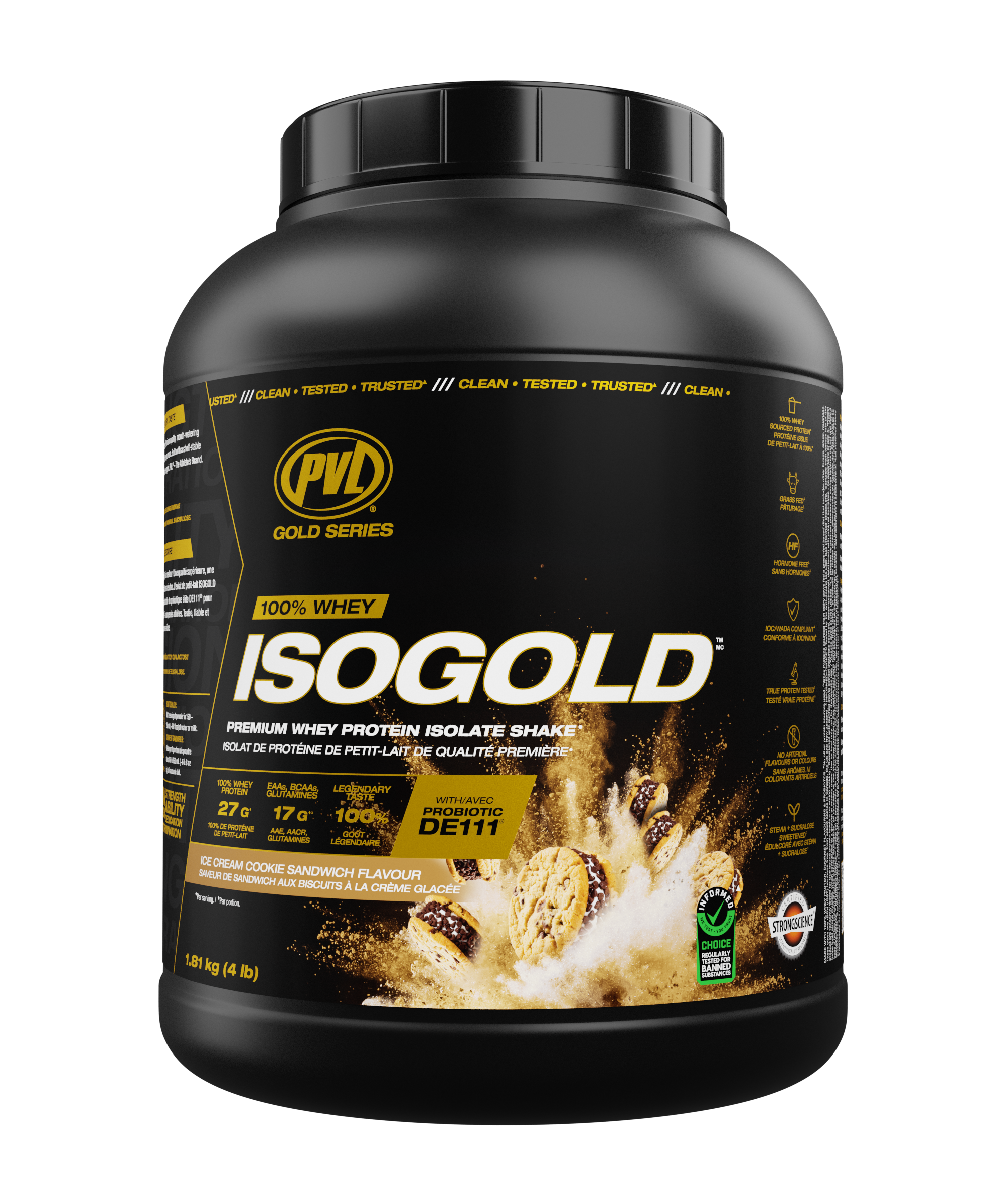PVL ISO Gold - Premium Whey Protein With Probiotic, 4 Lbs (1.81kg)_thumbnail_2