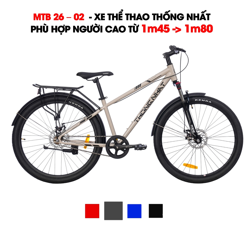 Xe Đạp Thể Thao Thống Nhất Học Sinh, Người Lớn [TẶNG BỘ PHỤ KIỆN], Xe Đạp Thống Nhất MTB 26 Inch, SK 24 mạnh mẽ, cá tính_thumbnail_2