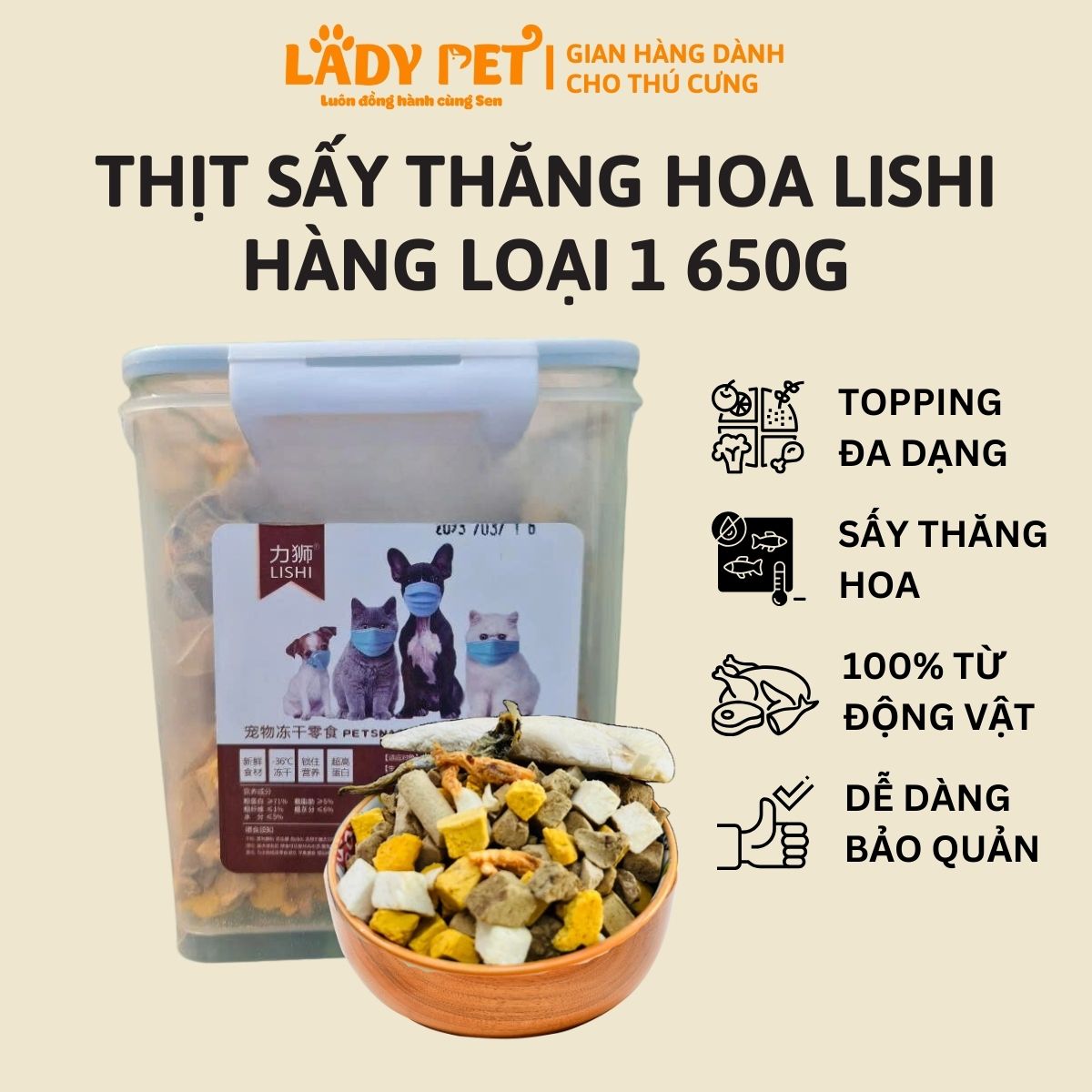 Thịt sấy cho chó mèo LISHI - Hàng loại 1_thumbnail_7