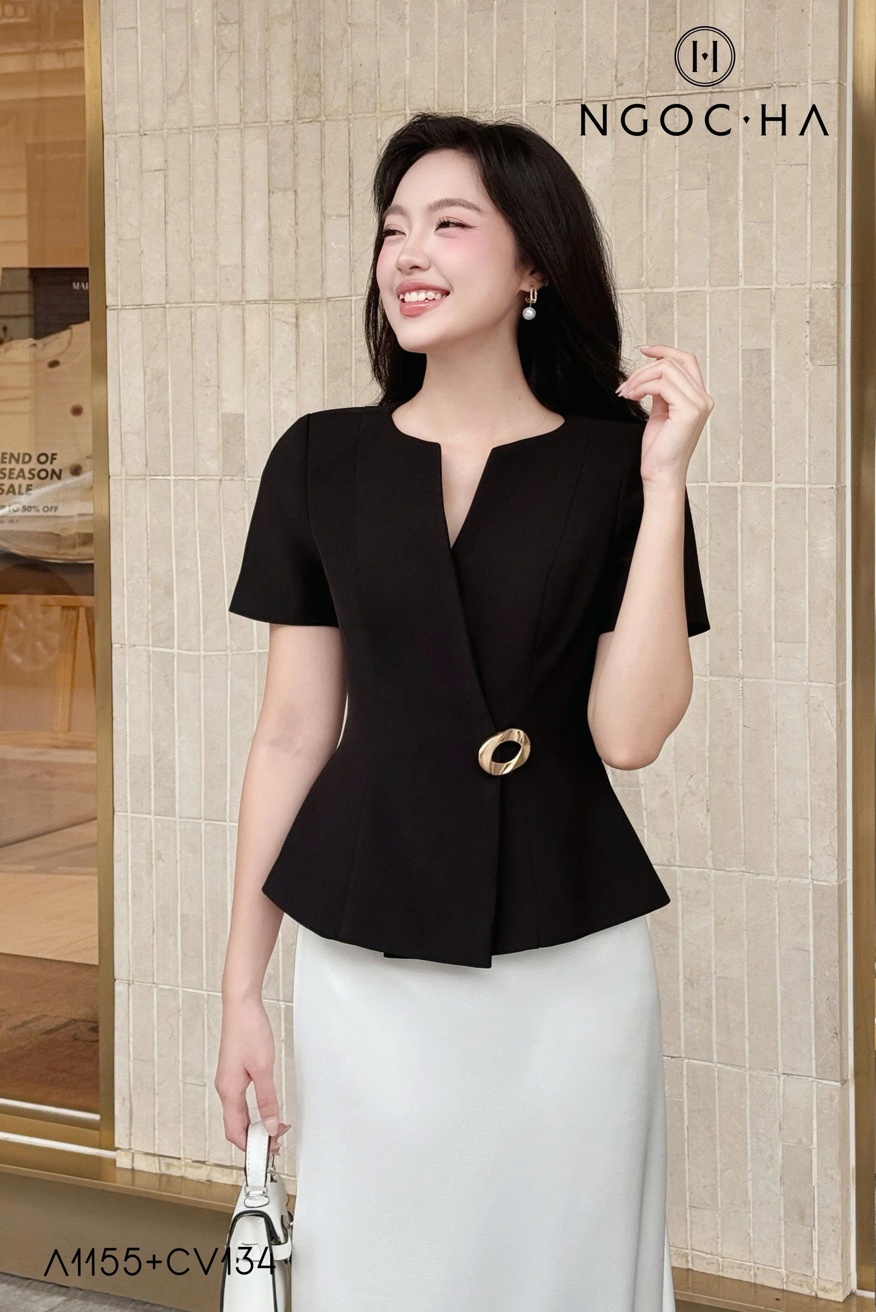 Leika Top_ Áo Kiểu Cổ V  A1155_thumbnail_10