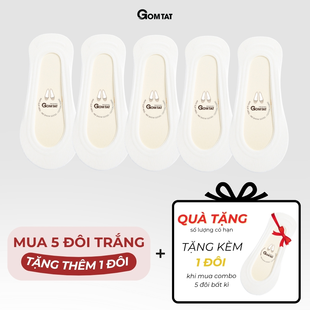 [DEAL QUÀ TẶNG] Tất búp bê nữ đi giày lười GOMTAT có đệm silicon chống tuột gót, thoáng mát mùa hè - TNBB_thumbnail_11