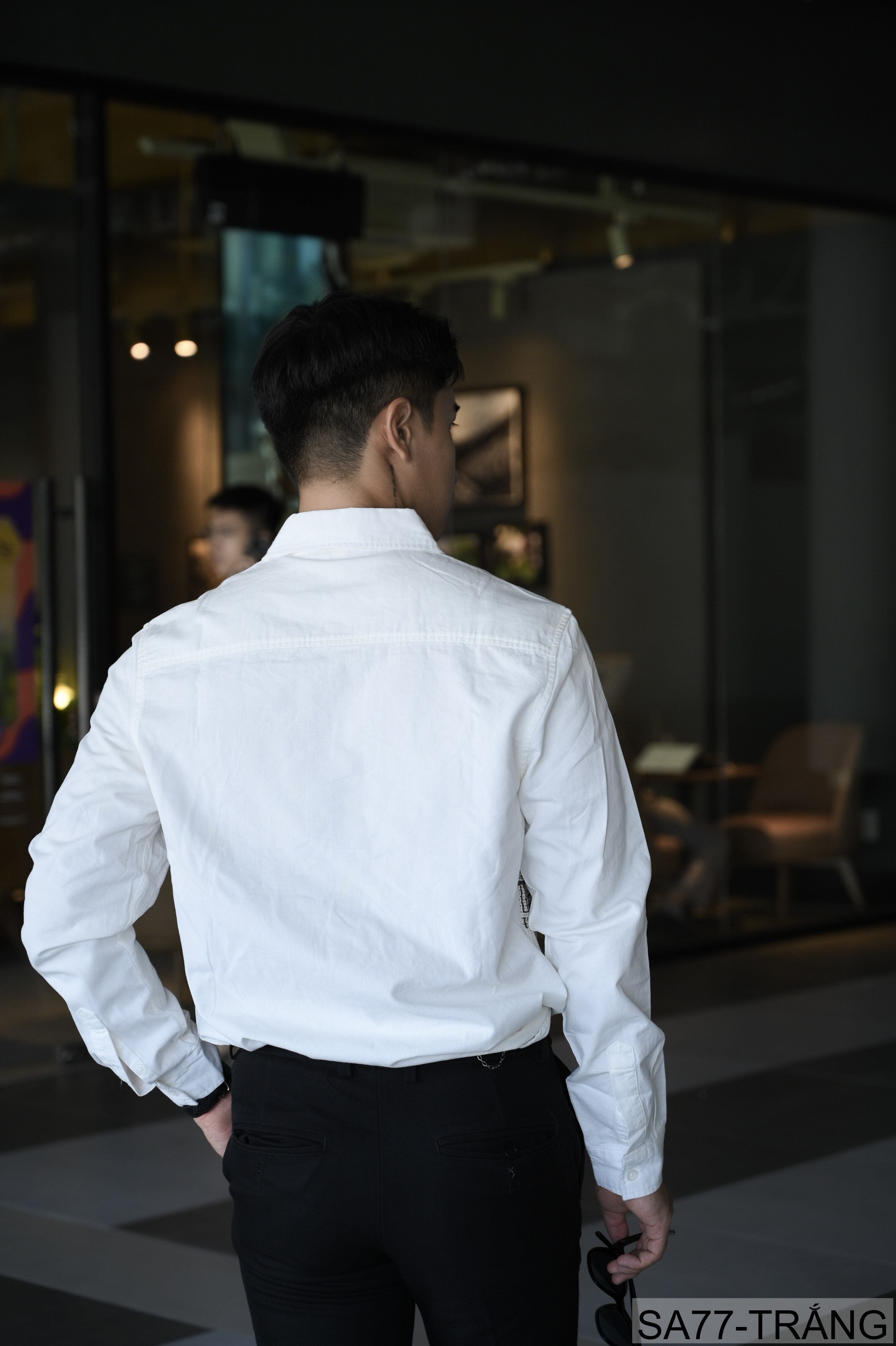 SA77 - Áo sơ mi nam dài tay phong cách Nhật, chất cotton 100%, form rộng thoải mái, họa tiết nghệ thuật độc đáo_thumbnail_2