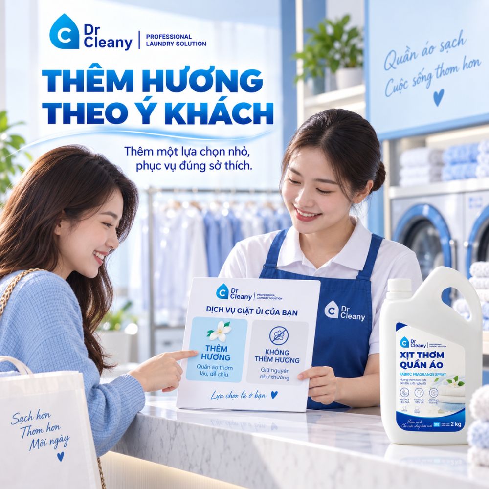 Nước xịt thơm quần áo Dr Cleany 2kg cho tiệm giặt_thumbnail_9