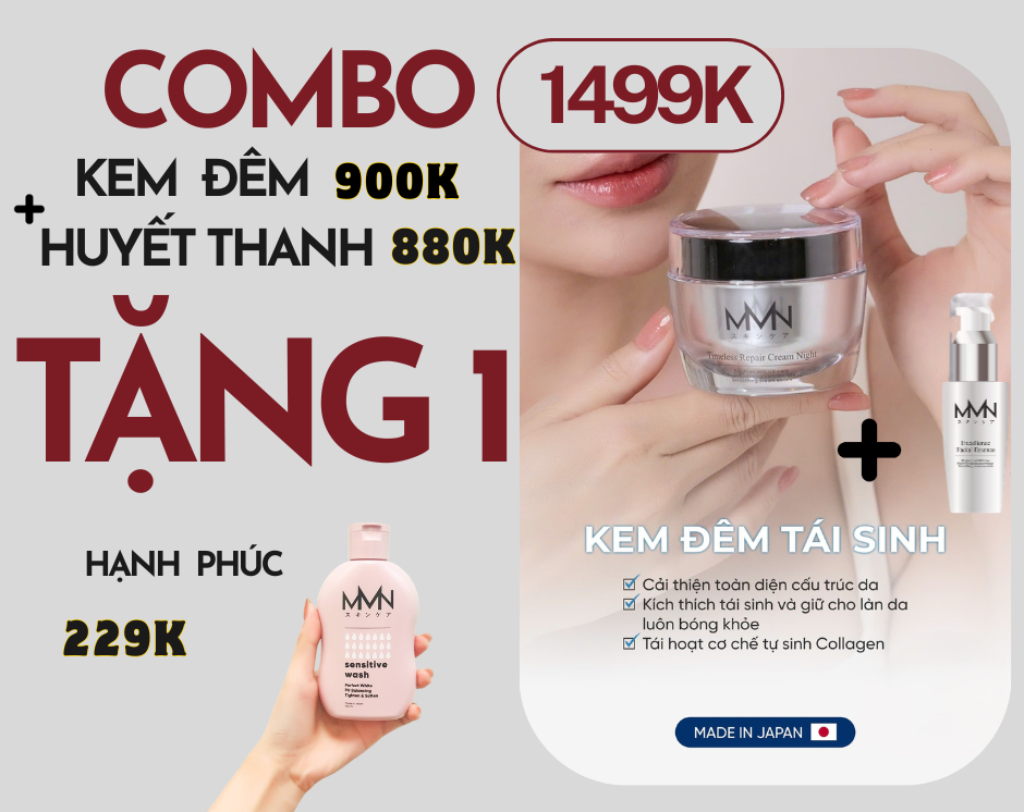 Combo Kem Đêm + Huyết Thanh TẶNG HẠNH PHÚC FREESHIP