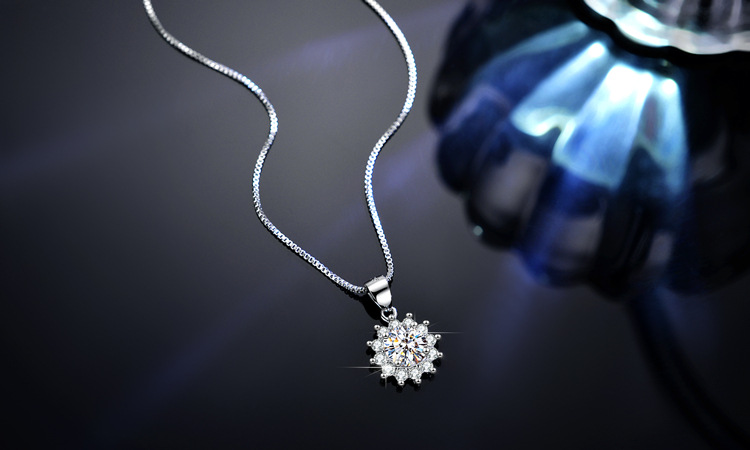 Dây Chuyền Bạc Nữ Hoa Hướng Dương Đính Đá Quý Zircon S925 Cao Cấp DCN124_thumbnail_2