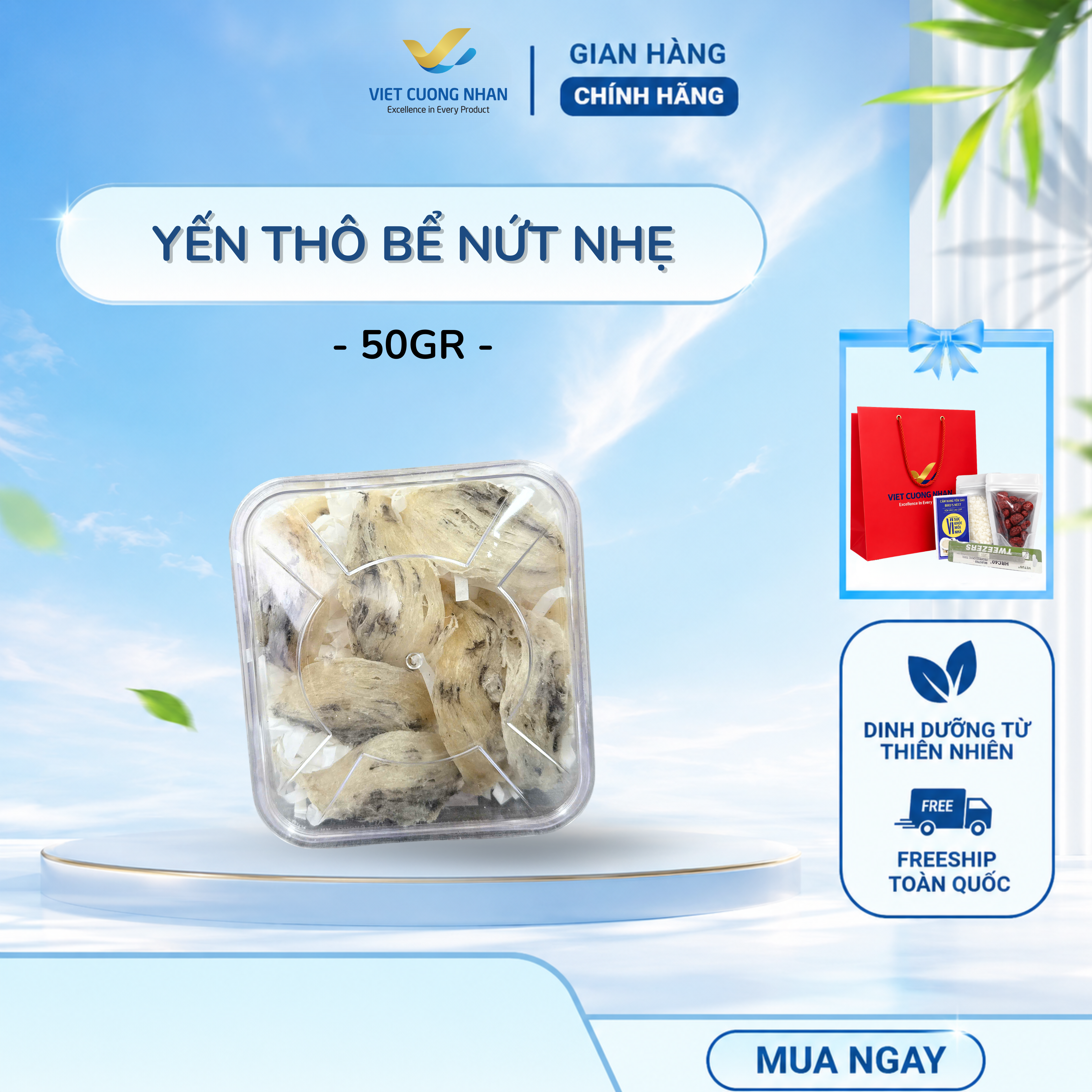 [T42] YẾN THÔ BỂ NỨT NHẸ- HỘP 50GR