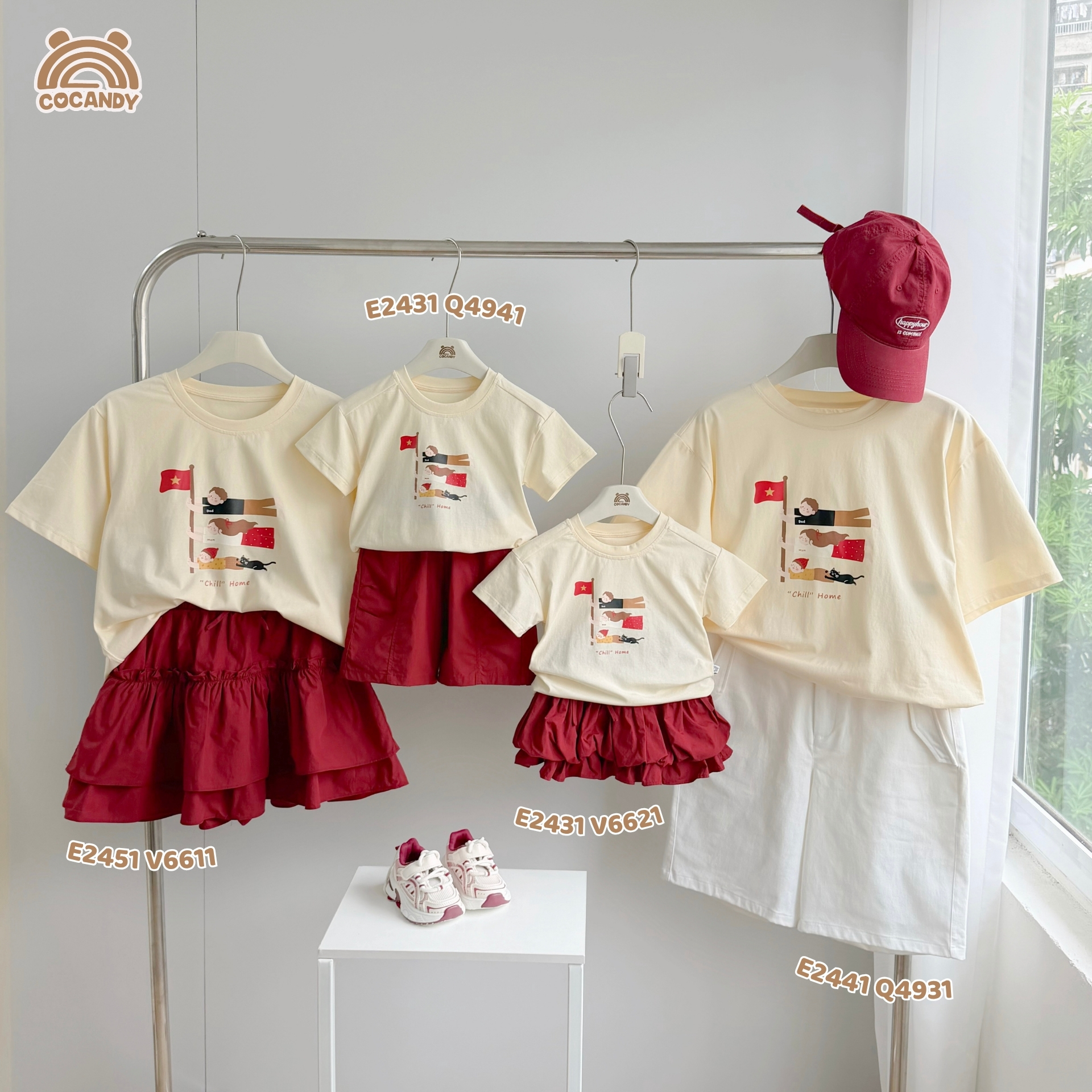 Áo cộc BE "chill home" NỮ